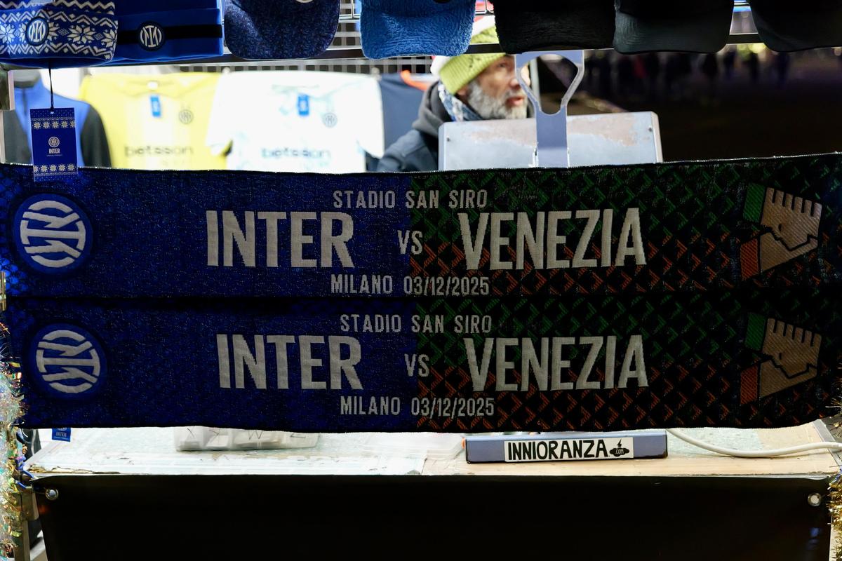 Imagini înaintea meciului Inter - Venezia