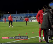 Mamadou Karamoko s-a accidentat la încălzire înainte de Farul - Dinamo // FOTO: captură Prima Sport