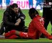 Mamadou Karamoko s-a accidentat la încălzire înainte de Farul - Dinamo // FOTO: captură Prima Sport