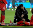 Mamadou Karamoko s-a accidentat la încălzire înainte de Farul - Dinamo // FOTO: captură Prima Sport