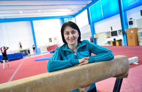 Gina Gogean în sala de la Deva FOTO Raed Krishan