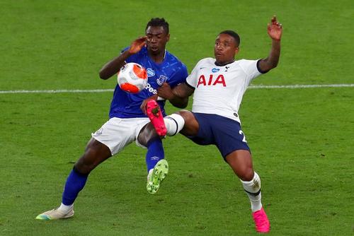 Moise Kean (albastru), la Everton // foto: Guliver/gettyimages