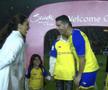 De la stânga la dreapta, Fatma Fahad, Cristiano Ronaldo și Georgina Rodriguez