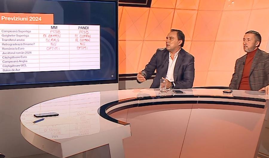 Previziunile lui MM Stoica și Panduru pentru 2024 » Cine câștigă Superliga? Care va fi transferul anului? Retrogradează Dinamo?