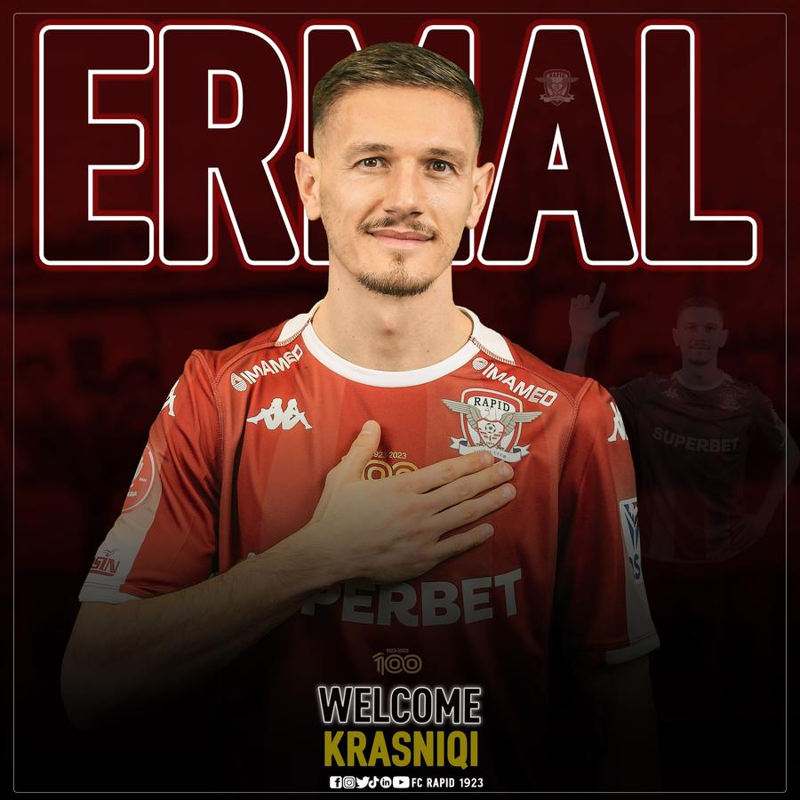 Krasniqi a lăsat Clujul pentru București BURSA TRANSFERURILOR ÎN SUPERLIGA » Toate mutările iernii: Dinamo renunță la jucători, Universitatea Craiova transferă de urgență