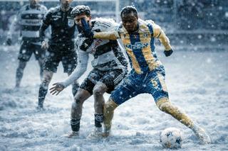 Superliga, îngropată în zăpadă! Cum ar arăta meciurile din România într-un scenariu de iarnă extremă