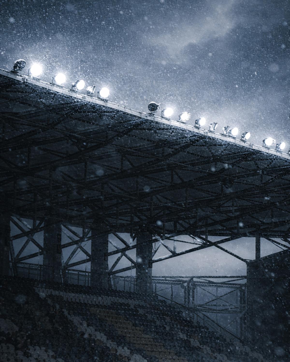 Superliga, îngropată în zăpadă! Cum ar arăta meciurile din România într-un scenariu de iarnă extremă
