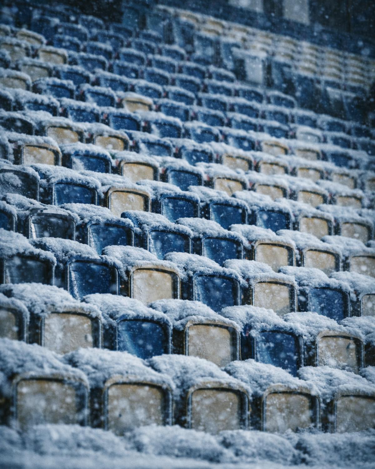 Superliga, îngropată în zăpadă! Cum ar arăta meciurile din România într-un scenariu de iarnă extremă