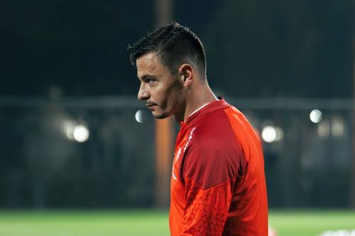 Valentin Țicu, la primul antrenament în tricoul „câinilor” // foto: Facebook Dinamo București