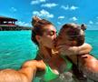 GALERIE FOTO Pugilista April Hunter, poză-manifest în vacanța din Maldive: „E ilegal să fii gay aici? Priviți gândurile noastre”