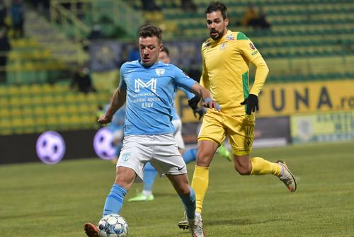 CS Mioveni și FC Voluntari au remizat, scor 0-0, în primul meci al rundei #24 din Liga 1 // FOTO: facebook.com/VoluntariFC