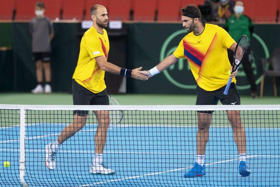 Marius Copil și Horia Tecău la ultimul meci disputat de cel de-al doilea// foto: GSP Horia Tecău: „Nu mi-e dor de tenis, singurul loc unde aș mai juca un meci este Wimbledon