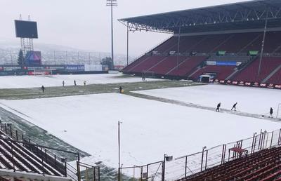 Se lucrează din greu înainte de CFR Cluj - FCSB » Cum arată stadionul înainte de derby