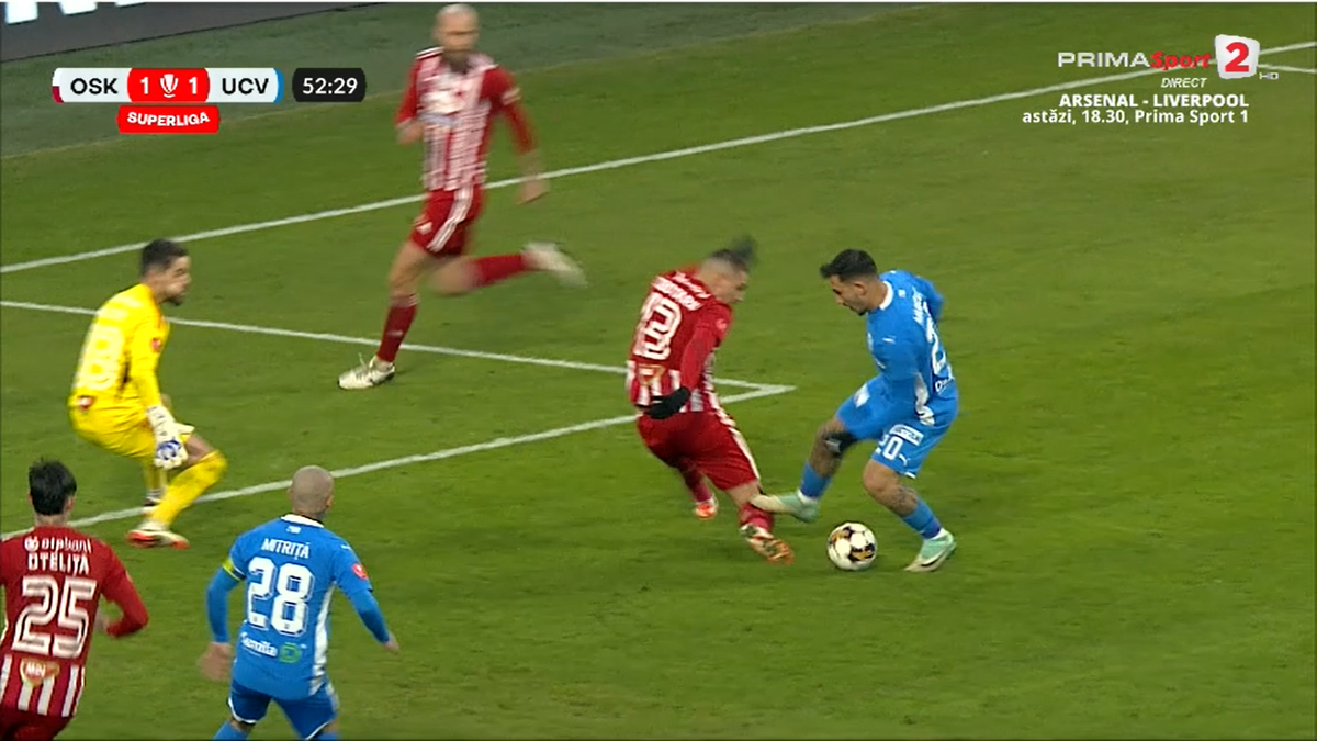 Duelul dintre Markovic și Ciobotariu, în Sepsi - Craiova