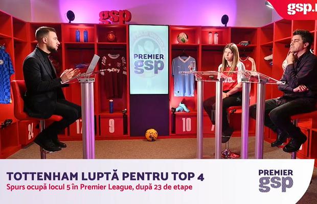 Pe cine poate scoate Radu Drăgușin din primul 11 al lui Tottenham? Răspund Theodor Jumătate și Andreea Cio în emisiunea Premier GSP: „Antrenorul vrea un stoper dreapta de picior drept, acolo ar putea”