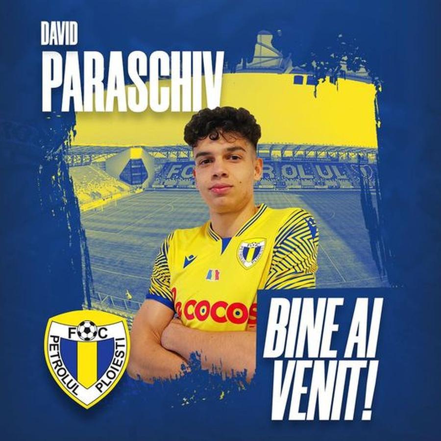 David Paraschiv a semnat cu Petrolul, foto: facebook Petrolul Transfer la Petrolul » Fiul unui UEFAntastic va evolua pentru ploieșteni