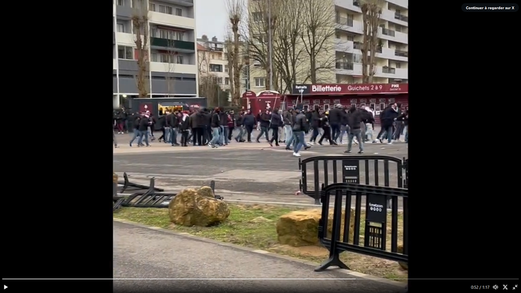 Haos pe străzile din Metz/ foto: captură L'Essentiel