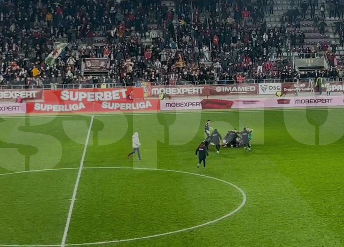 Rapid - Slobozia, gol decisiv în prelungiri: cum a sărbătorit Șumudică