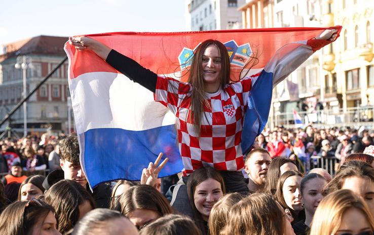 Primirea handbaliștilor croați, vicecampioni mondiali, foto: Imago Images