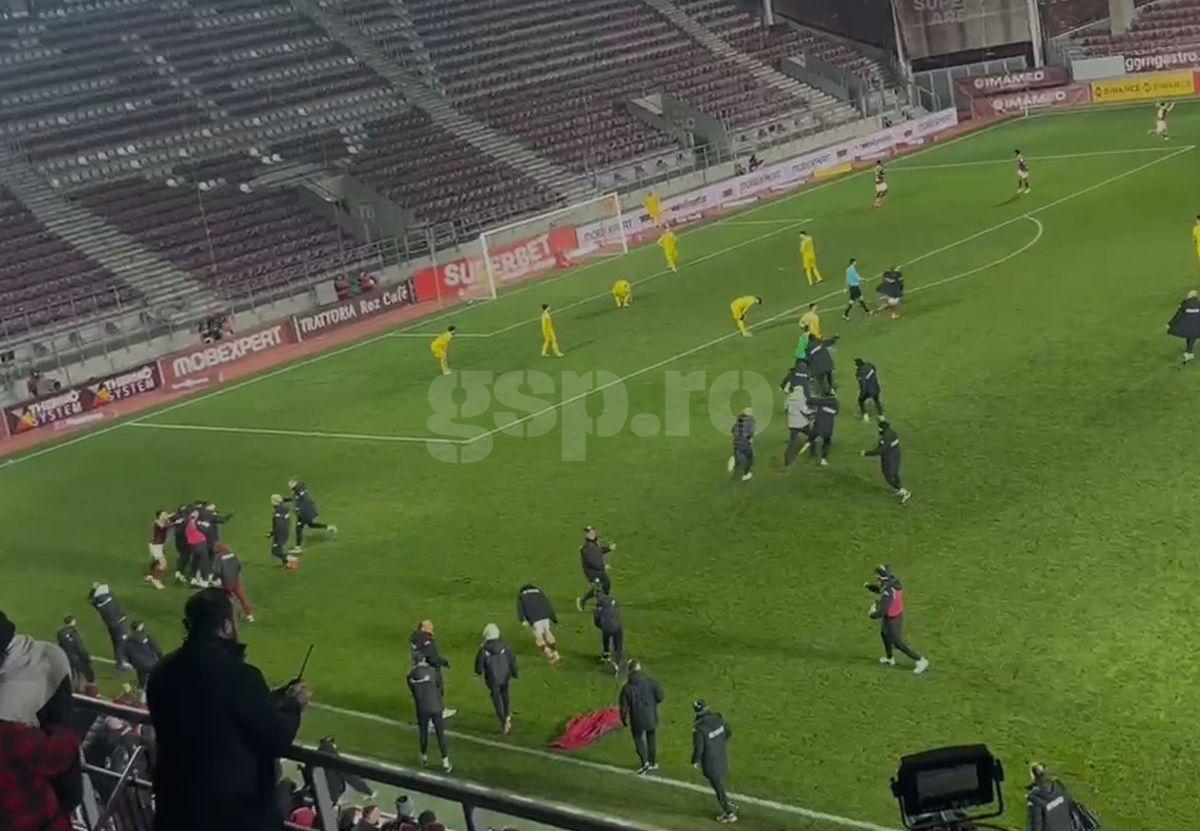Rapid - Slobozia, gol decisiv în prelungiri: cum a sărbătorit Șumudică