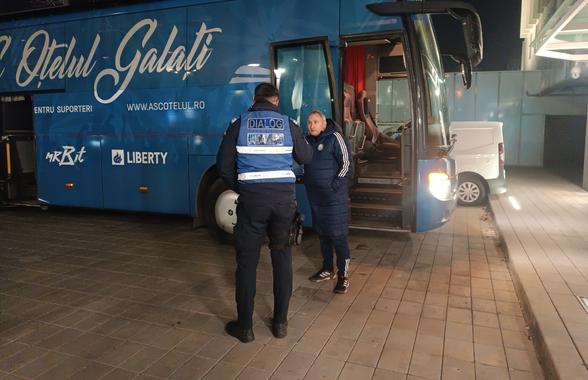 Moment halucinant înainte de Dinamo - Oțelul » Gălățenii, puși să parcheze la un kilometru distanță