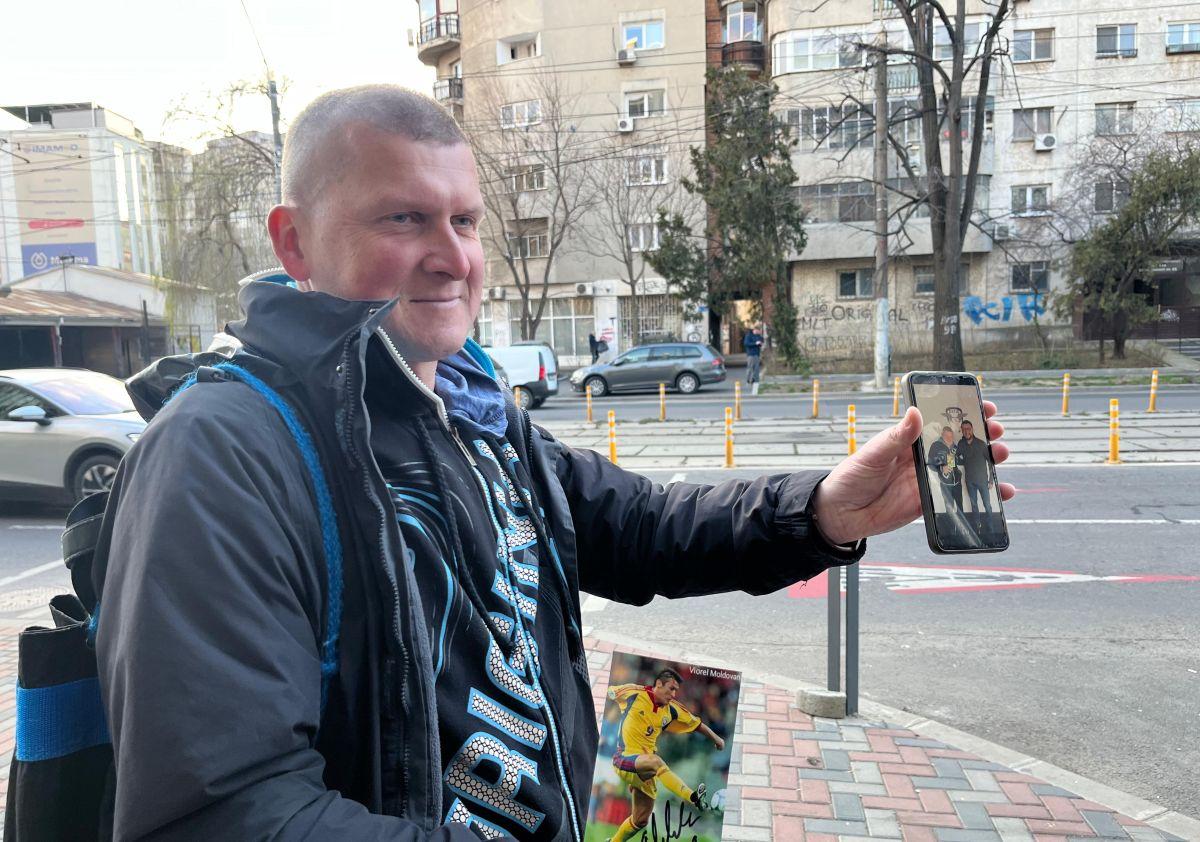 Un suporter polonez, oaspete neașteptat în Giulești: a venit de departe să vadă Rapidul