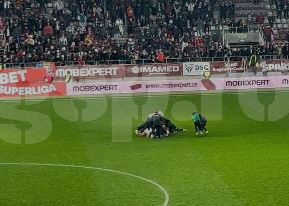 Rapid - Slobozia, gol decisiv în prelungiri: cum a sărbătorit Șumudică