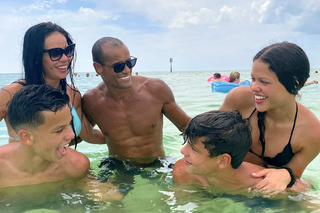 Rivaldo și-a adus și cei doi băieți mai mici la Farul!