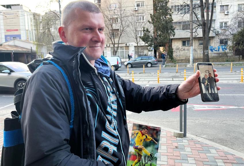 Polonezul a obținut un autograf și o poză cu Viorel Moldovan / FOTO: Carmen Dumitru (GSP)