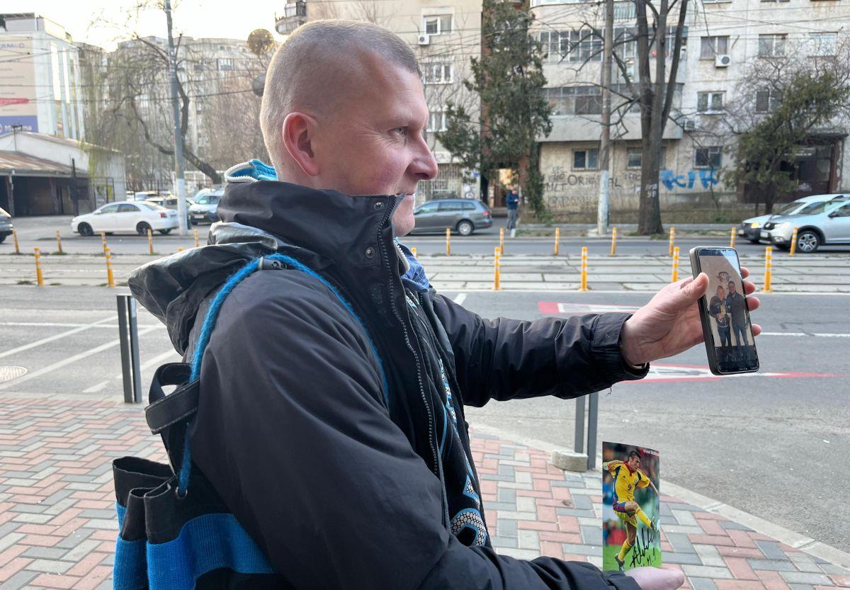 Un suporter polonez, oaspete neașteptat în Giulești: a venit de departe să vadă Rapidul