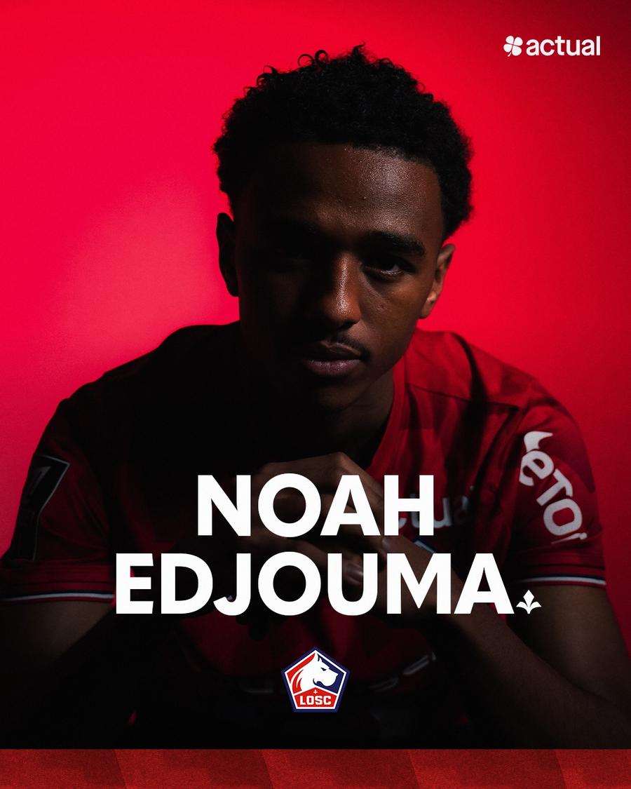 Noah Edjouma a fost prezentat la Lille / foto: Facebook LOSC Lille A dat lovitura! » Fratele lui Malcom Edjouma a fost prezentat la o echipă de top din Franța