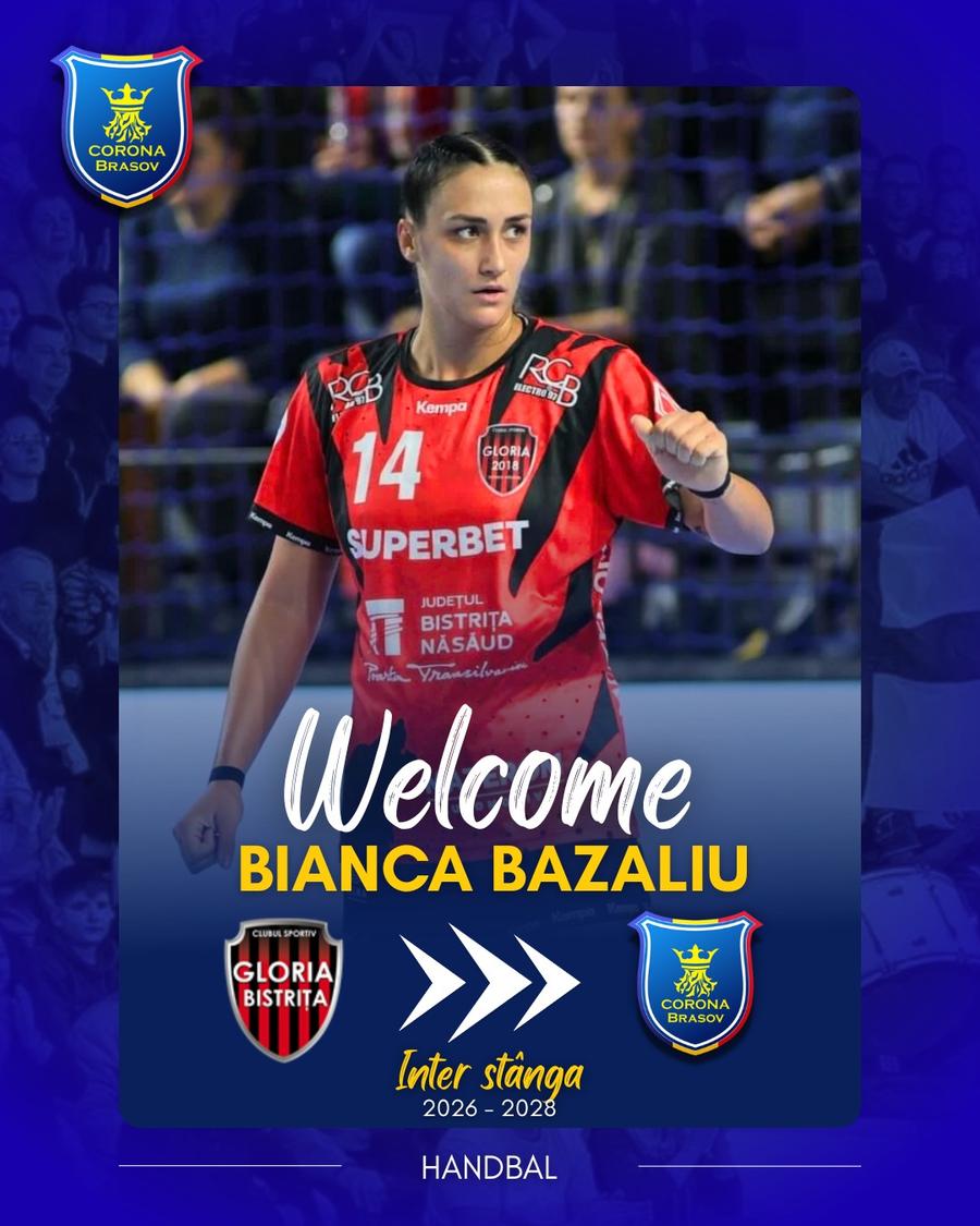 Bianca Bazaliu a semnat cu Corona Brașov // foto: Facebook Transferul anunțat de GSP, confirmat! Bianca Bazaliu revine la clubul unde a trăit cea mai neagră perioadă a carierei