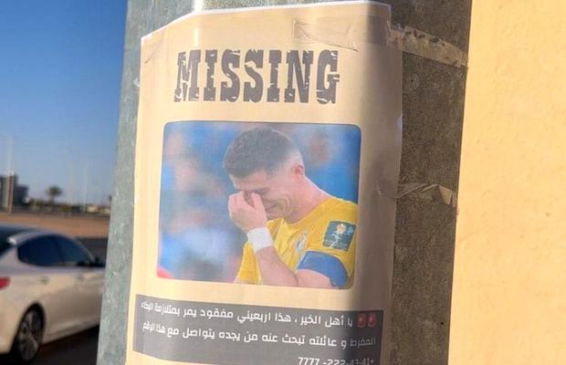 Cristiano Ronaldo, dat dispărut pe stâlpii din Riad » Fanii iau în râs conflictul cu vedeta lui Al Nassr