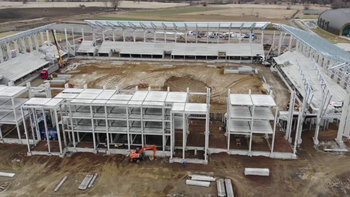 Sepsi Arena, 60% gata