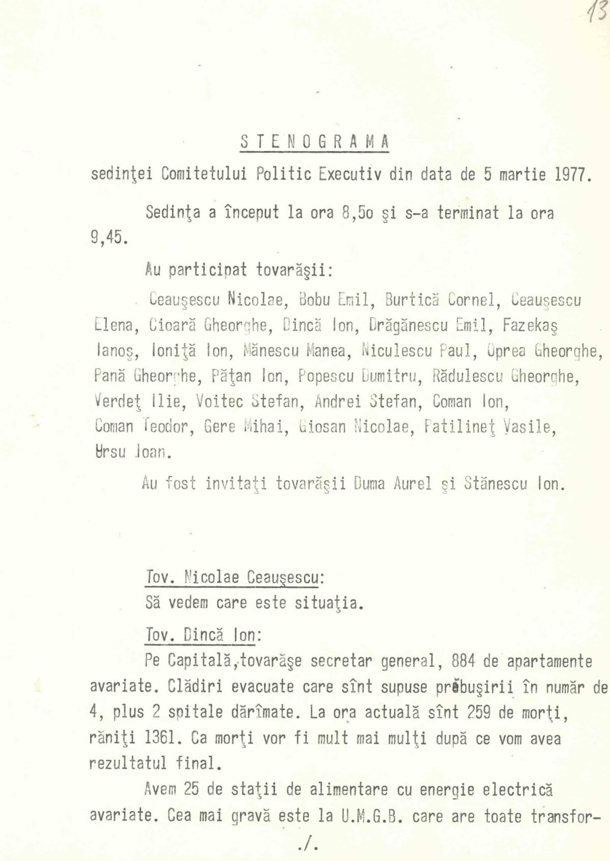Cutremur 4 martie 1977