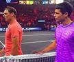 Rafael Nadal și Carlos Alcaraz, în Netflix Slam / Captură Twitter