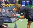 Andrey Rublev, urlând la arbitrul de linie
