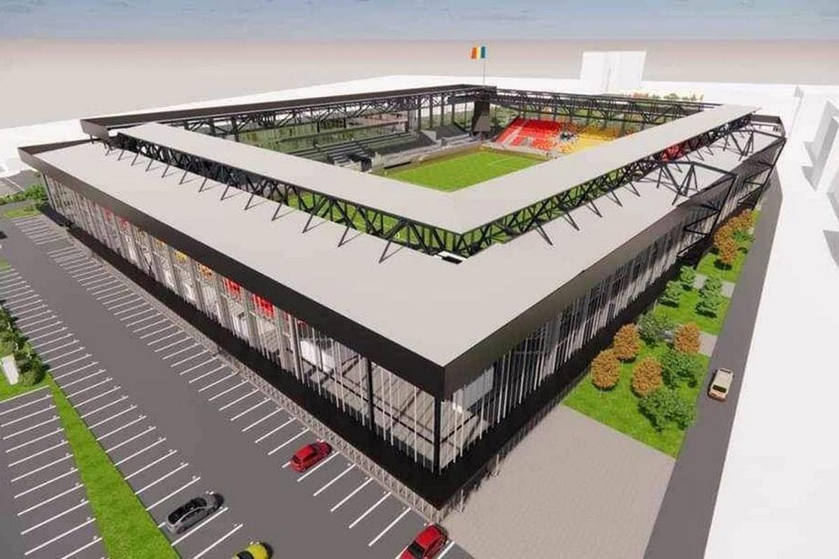 Au început lucrările la stadionul „Eroii Timișoarei”