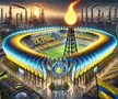 Stadionul celor de la Petrolul, generat de AI