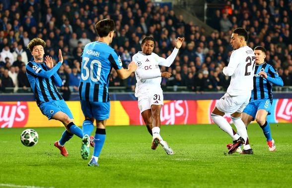 Club Brugge - Aston Villa 1-3 » Englezii au profitat de greșelile individuale ale belgienilor și sunt favoriți în retur