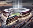 Stadionul celor de la Rapid, generat de AI