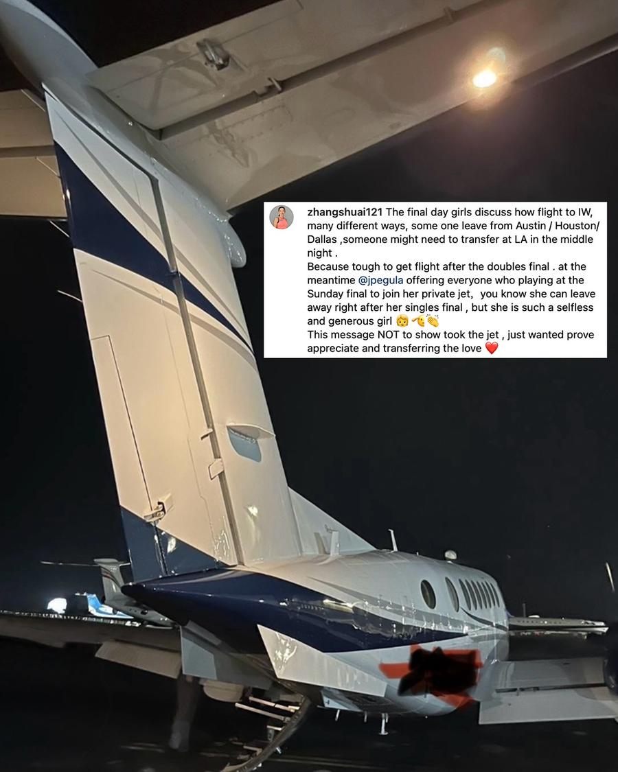 Cea mai bogată jucătoare de tenis și-a dus adversarele cu avionul privat la Indian Wells