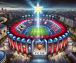 Stadionul celor de la FCSB, generat de AI