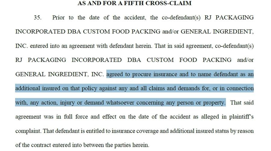 Pasaj din apărarea canadienilor: Quantum Nutrition mizează și pe o poliță de asigurare încheiată împreună cu RJ Packaging și General Ingredient Avocații canadienilor contraatacă în procesul deschis de Simona Halep în SUA: „Pretenții frivole” + Planul spectaculos prin care vor să blocheze daunele de 10 milioane dolari