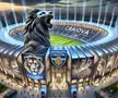 Stadionul celor de la Universitatea Craiova, generat de AI