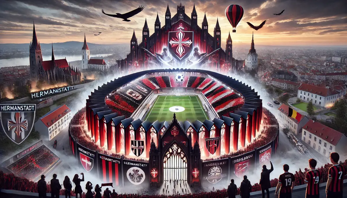 Stadioanele echipelor din România, recreate cu ajutorul inteligenței artificiale: imagini suprarealiste