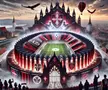 Stadionul celor de la Hermannstadt, generat de AI