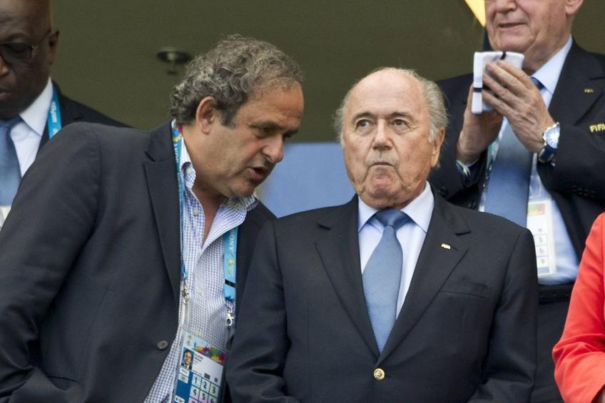 Michel Platini și Sepp Blatter, pe vremea în care colaborau strâns în fruntea UEFA și FIFA / Foto: Imago