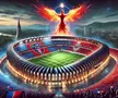 Stadionul celor de la Gloria Buzău, generat de AI