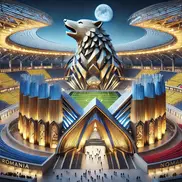Stadionul României, generat de AI